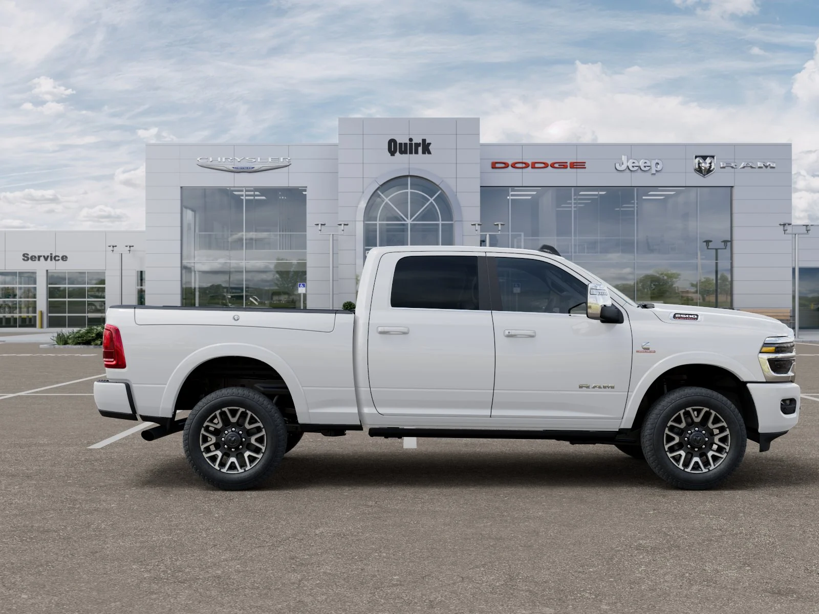 New 2026 Bright White Clear-Coat Exterior Paint RAM Longhorn image 41