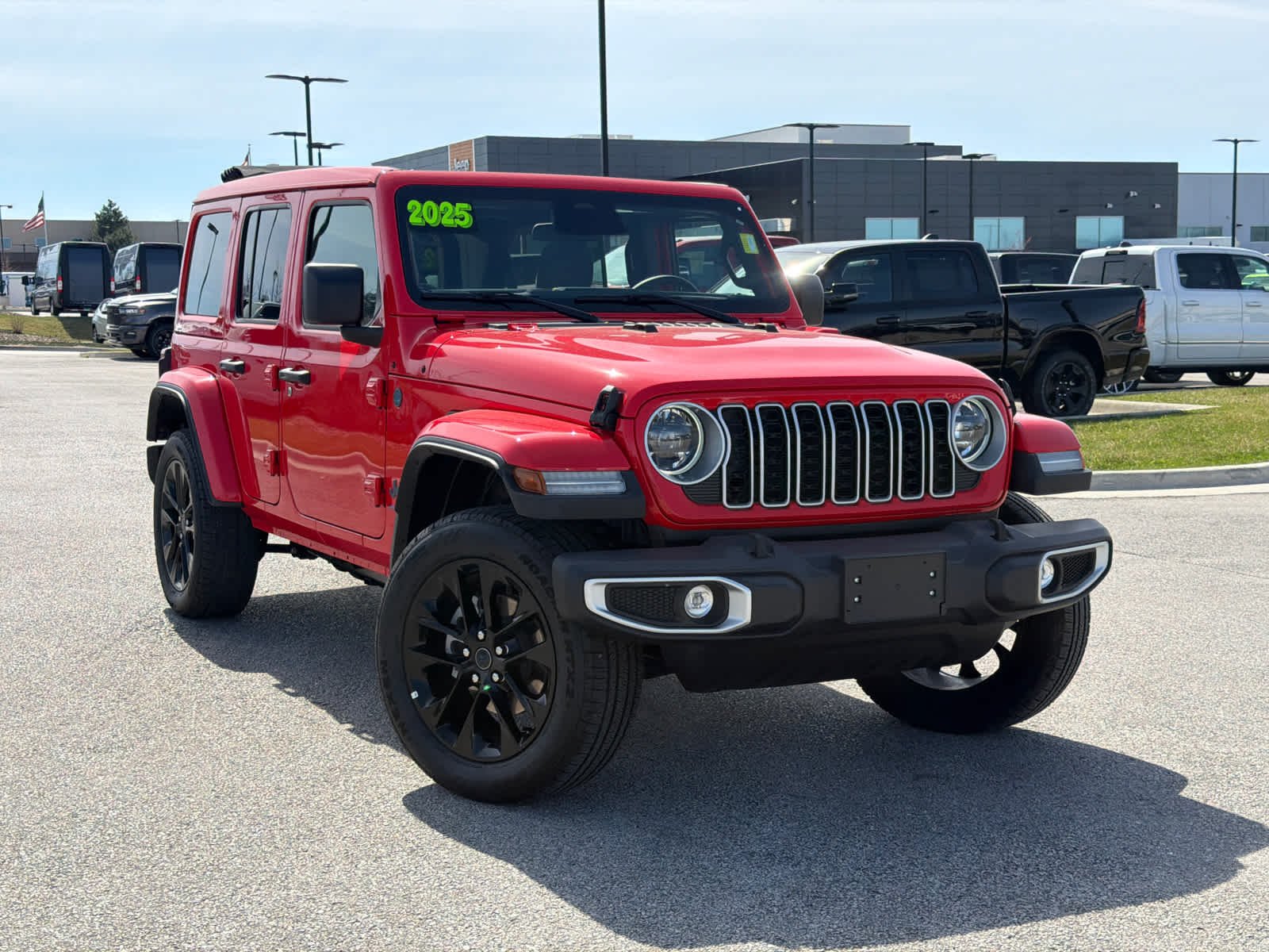 Used 2025 Jeep Wrangler 4xe Sahara 4XE with VIN 1C4RJXP65SW578991 for sale in Kansas City