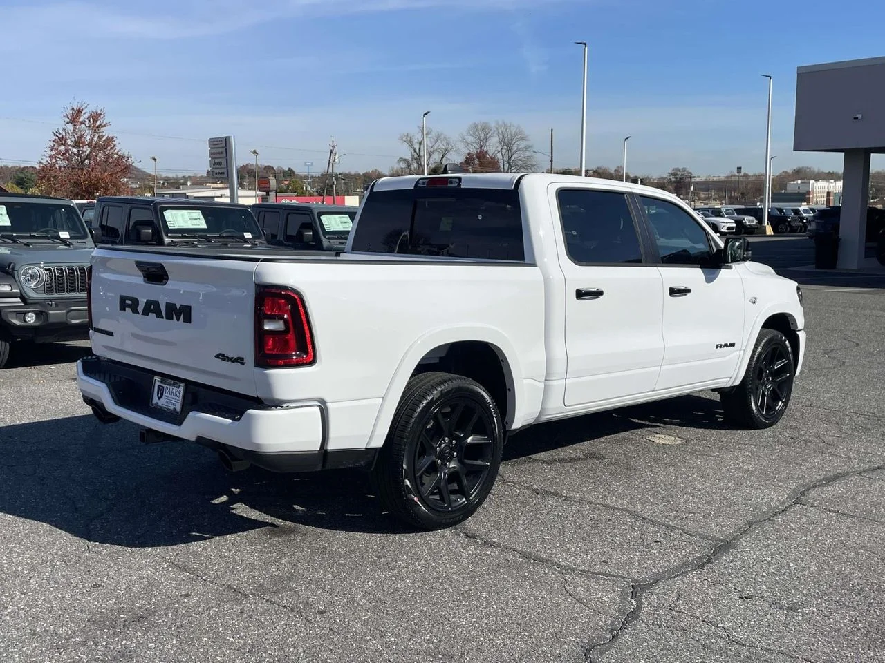New 2026 Bright White Clear-Coat Exterior Paint RAM Laramie image 8