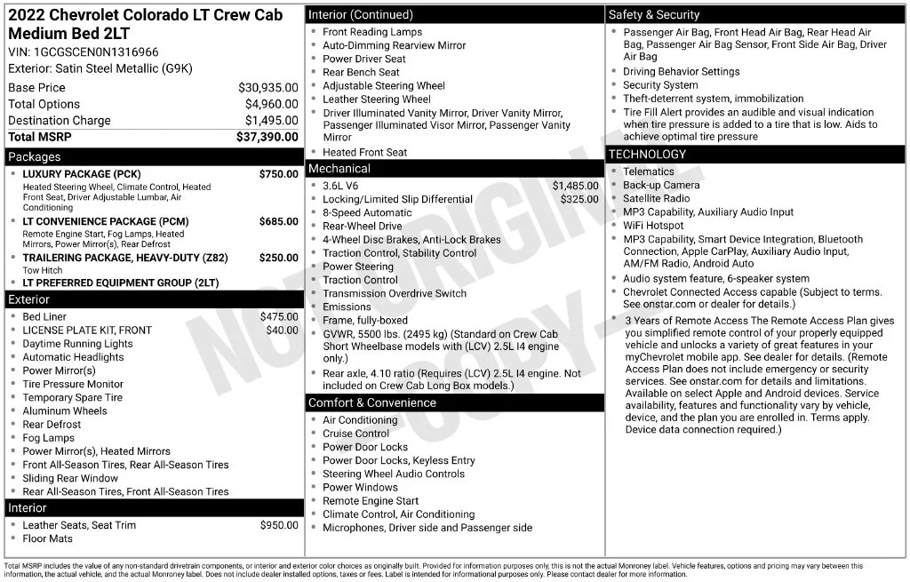 Used 2022 Gray Chevrolet LT image 12