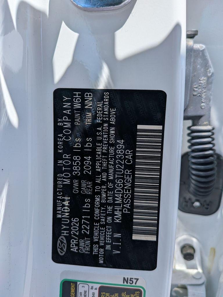 New 2026 White Hyundai SEL Sport image 35