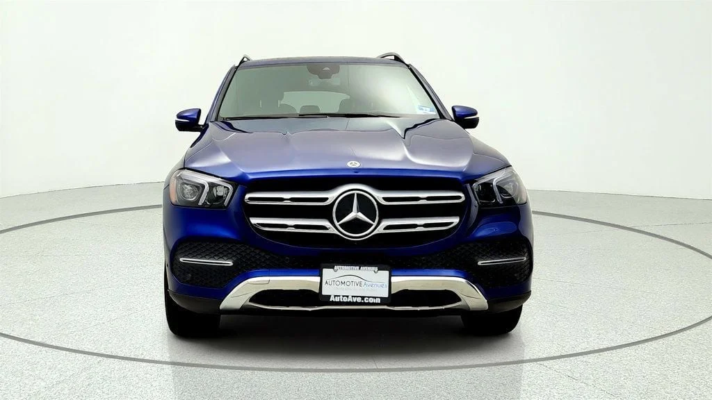 Used 2020 Brilliant Blue Metallic Mercedes-Benz GLE 350 4MATIC® SUV w/ Burmester Audio & Premium Pkg image 2