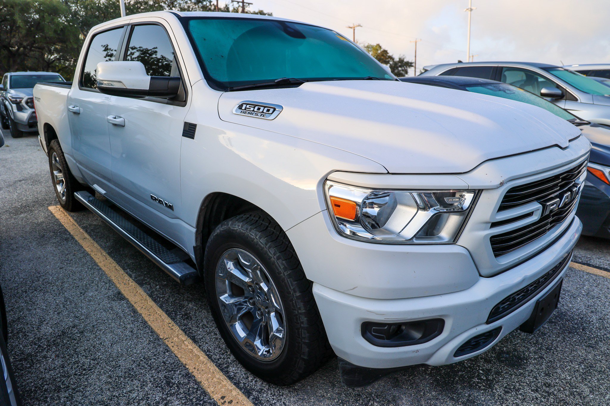 Used 2020 Bright White Clearcoat Ram Lone Star image 5