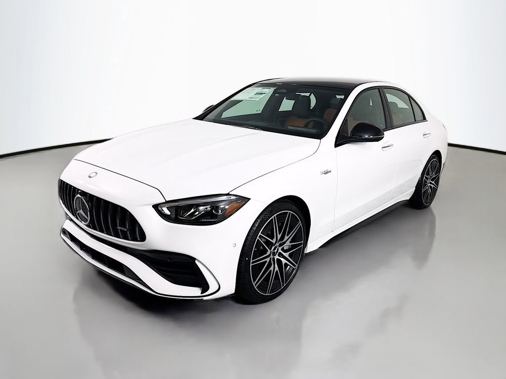 New 2026 Polar White Mercedes-Benz AMG® C 43 4MATIC® Sedan image 34