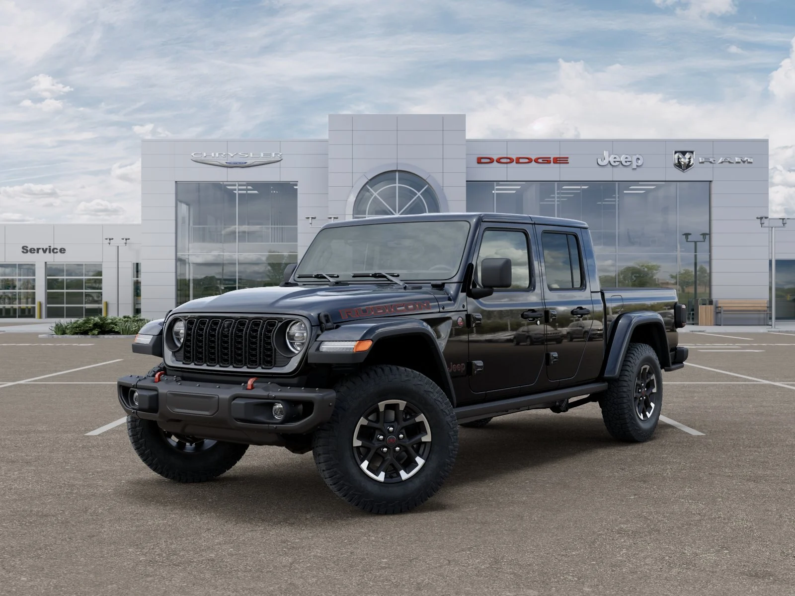 New 2026 Black Clear-Coat Exterior Paint Jeep Rubicon X image 1