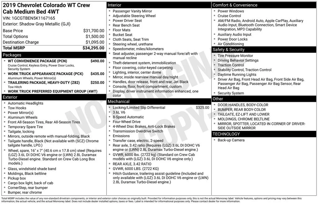 Used 2019 Gray Chevrolet Work Truck image 36