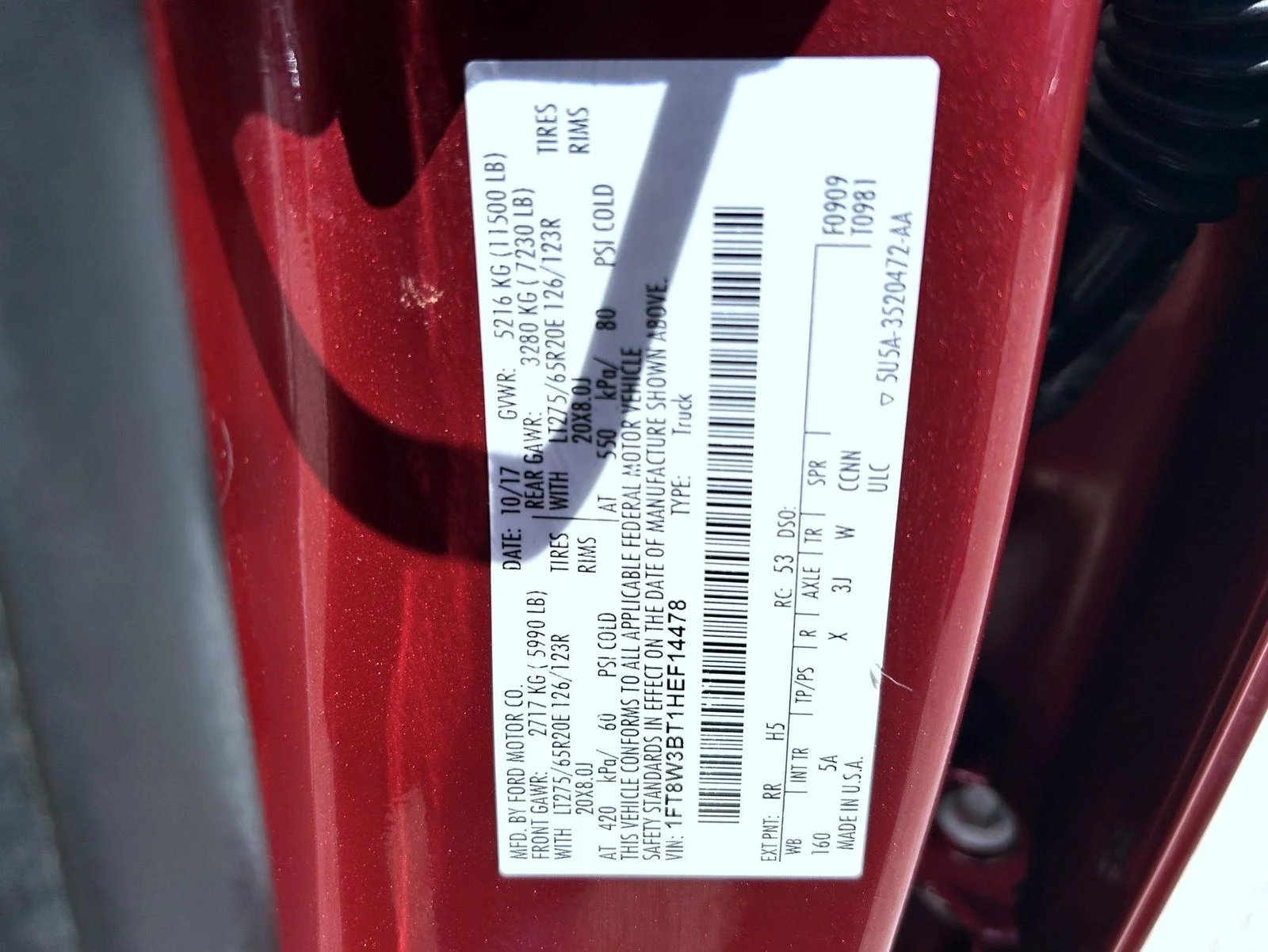 Used 2017 Red Ford Lariat image 25