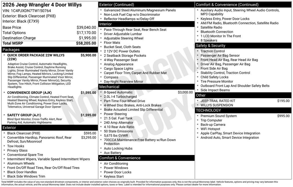 Used 2026 Black Jeep Willys image 36