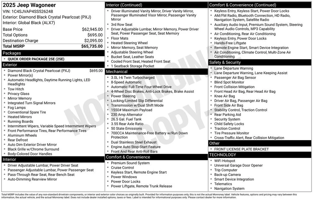 Certified Used 2025 Black Jeep Base image 5