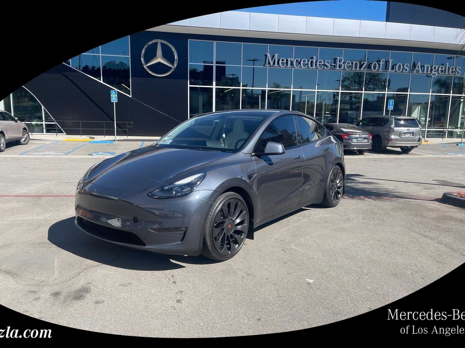 Used 2023 Midnight Silver Metallic Tesla Performance image 1