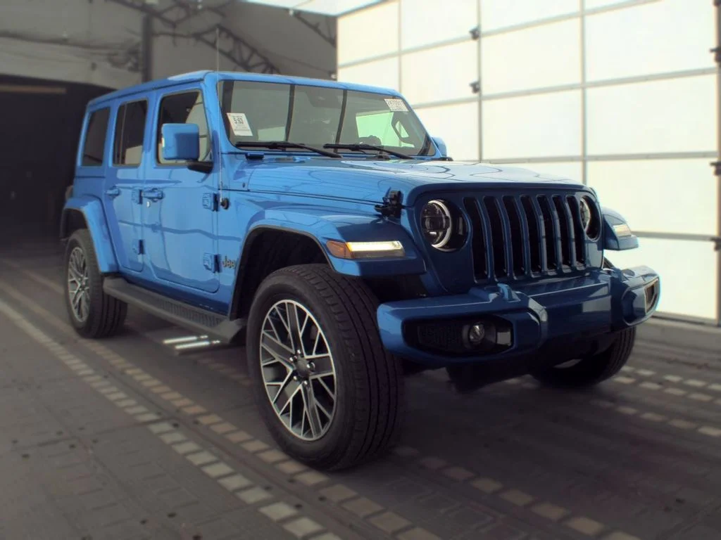Used 2023 Blue Jeep Sahara 4xe image 3