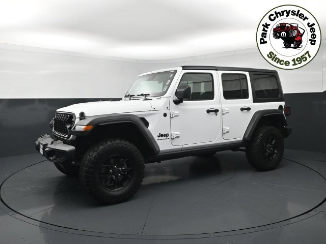 Used 2024 Jeep Wrangler 4-Door Willys with VIN 1C4RJXDN2RW136112 for sale in Burnsville, Minnesota
