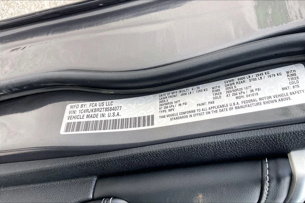 New 2026 Jeep Grand Cherokee L Limited 4D Sport Utility