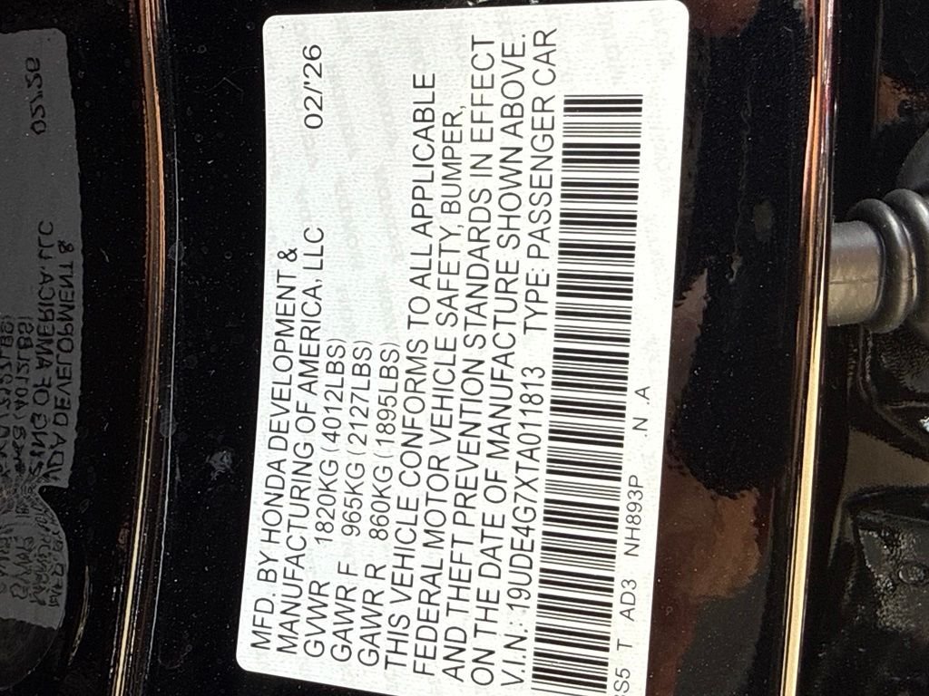 Certified Used 2026 Majestic Black Pearl Acura A-Spec Tech Package image 29