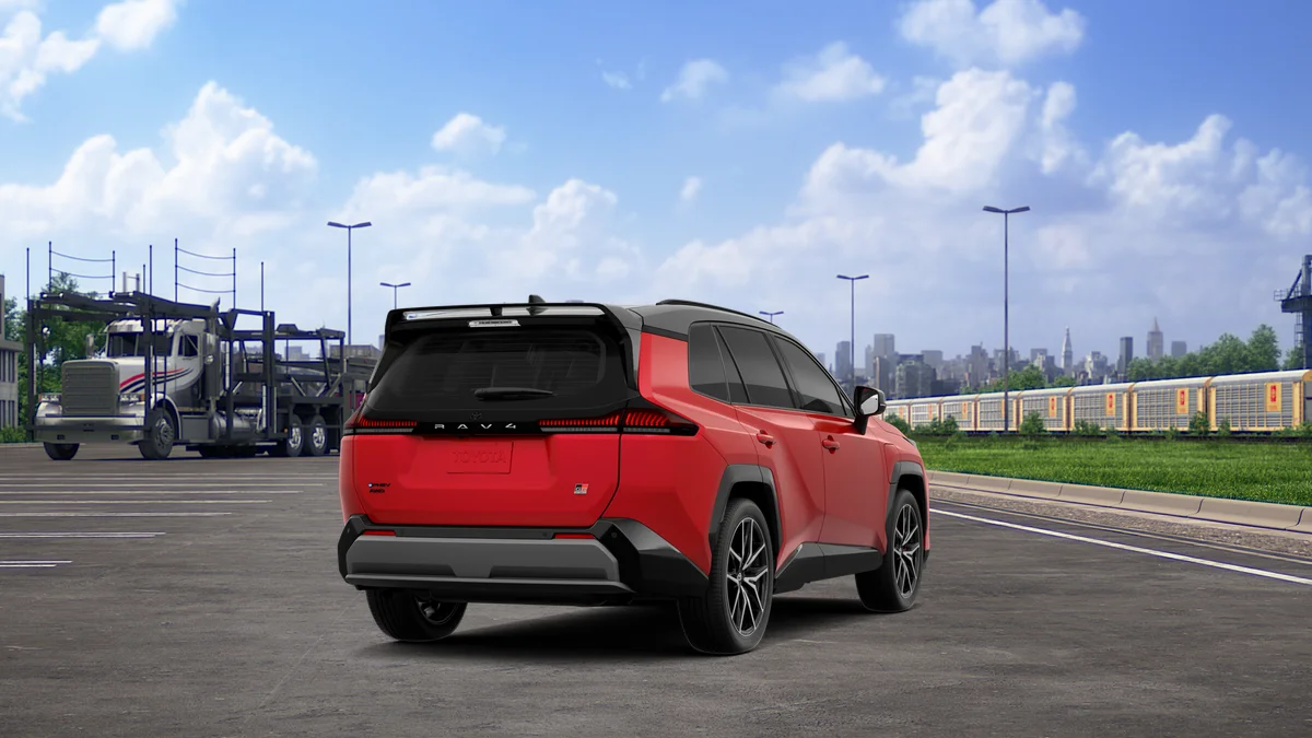 New 2026 Supersonic Red with Midnight Black Metallic roof Toyota GR SPORT image 9