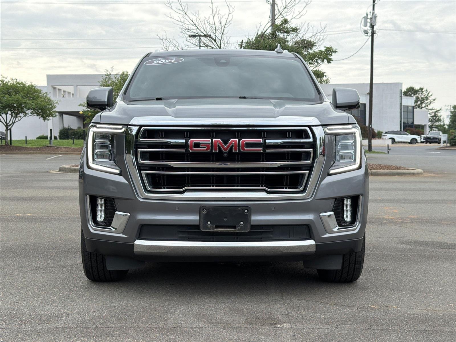 Used 2021 Satin Steel Metallic GMC SLT image 32