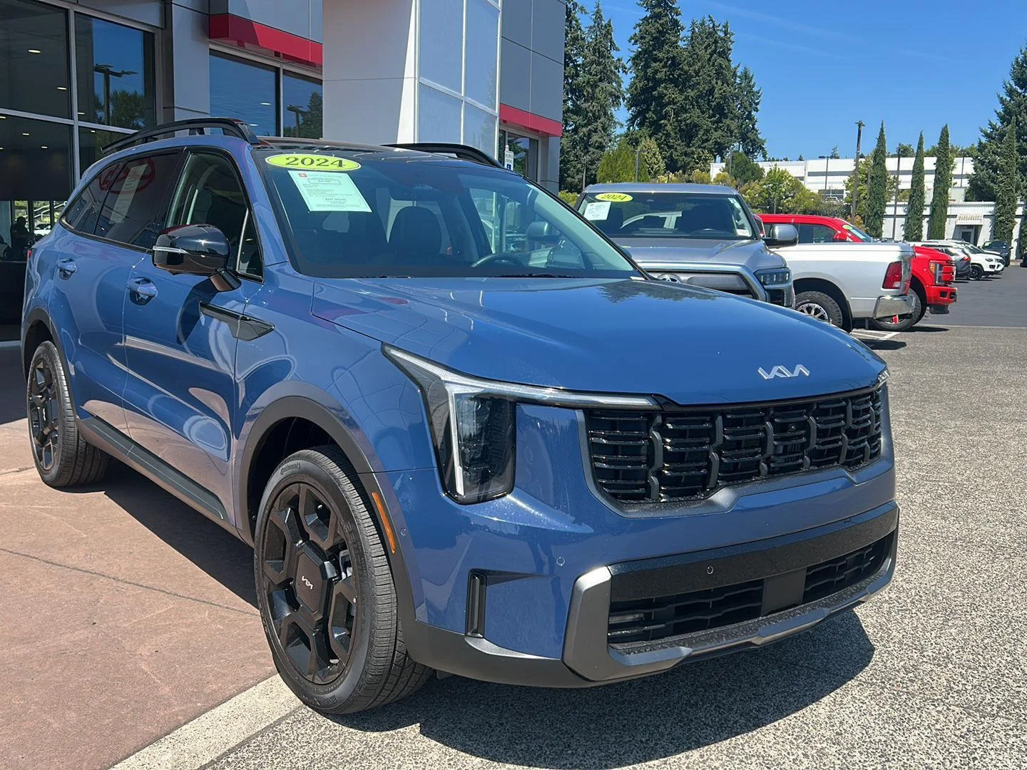 Used 2024 Midnight Lake Blue Kia X-Line SX image 6