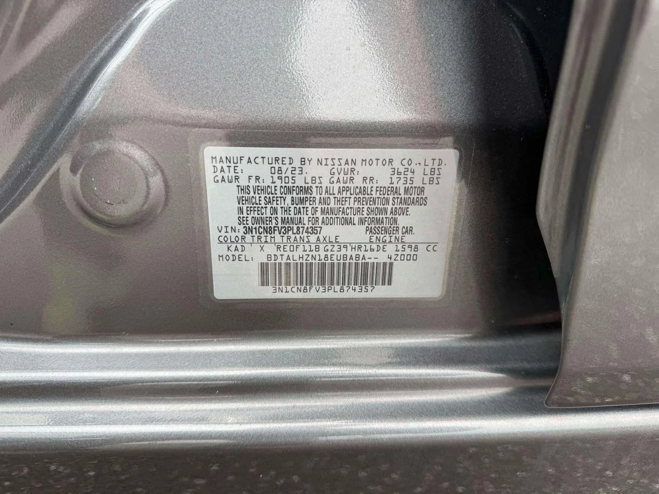 Used 2023 Gun Metallic Nissan 1.6 SR Xtronic CVT image 14