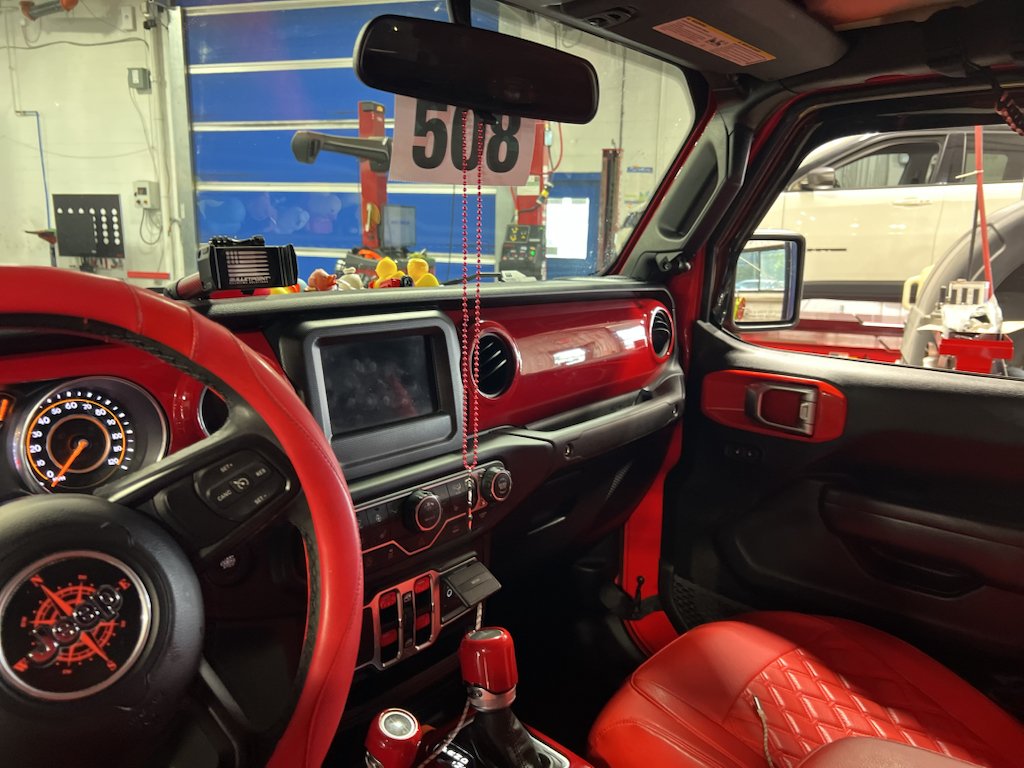 Used 2023 Firecracker Red Clearcoat Jeep Sport S image 5