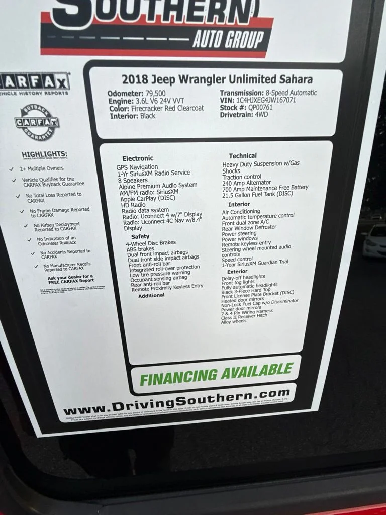2018 Jeep All-New Wrangler Unlimited Sahara - Photo 11