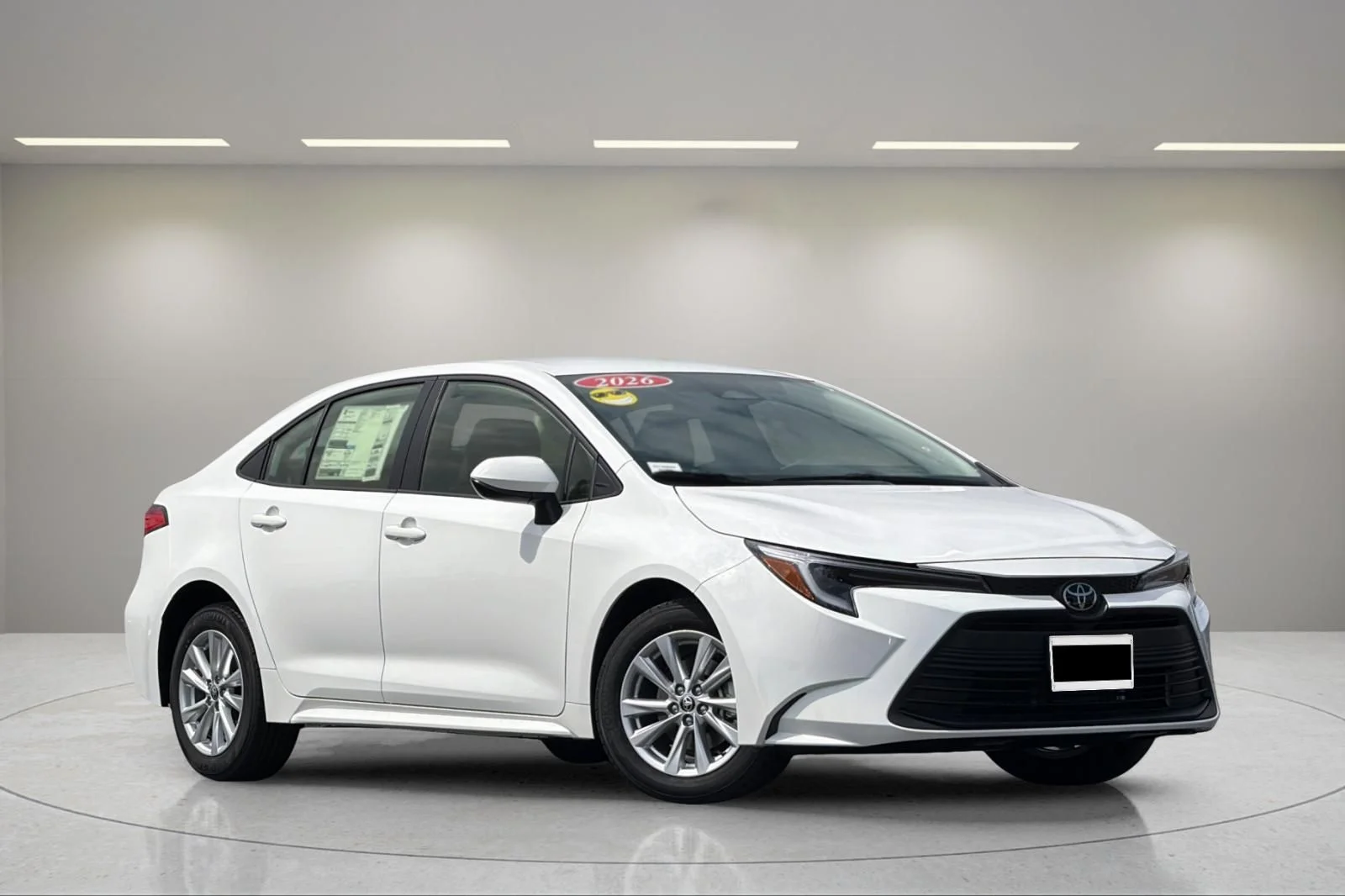 New 2026 White Toyota LE image 2