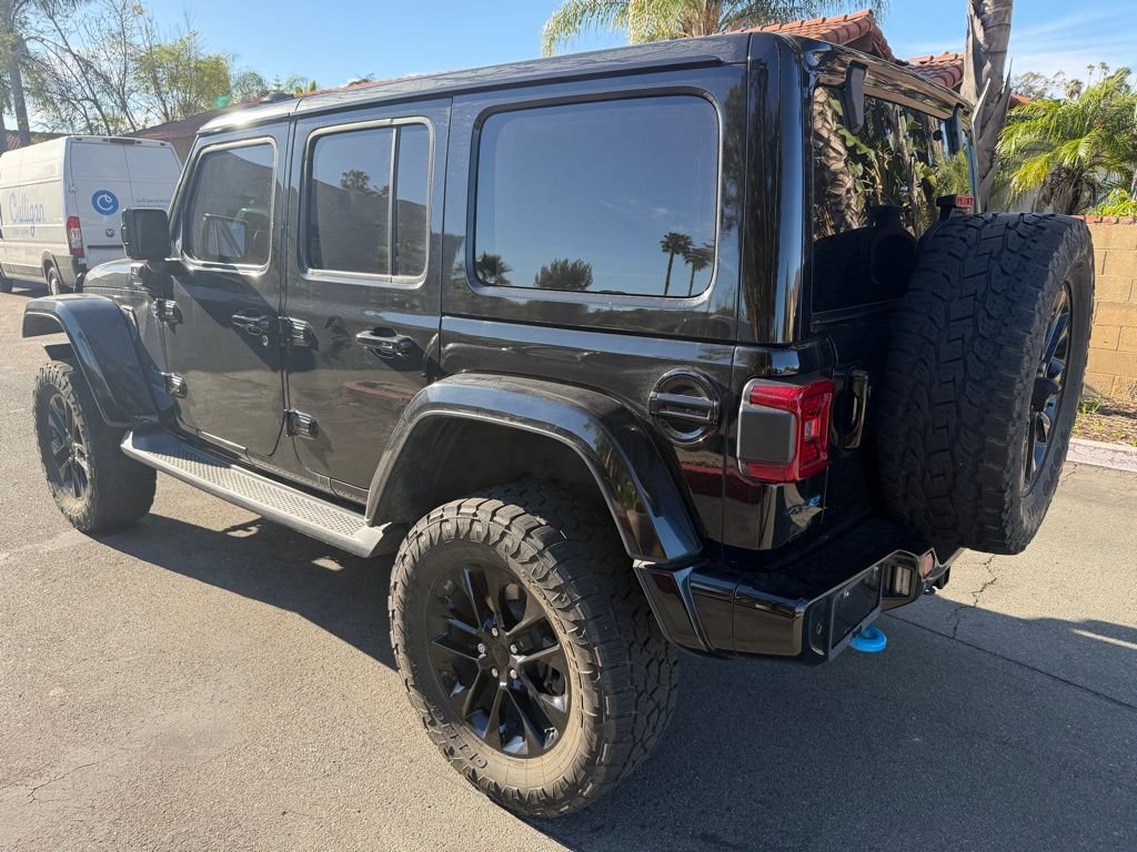 Used 2021 Black Jeep Unlimited Sahara High Altitude 4xe image 4