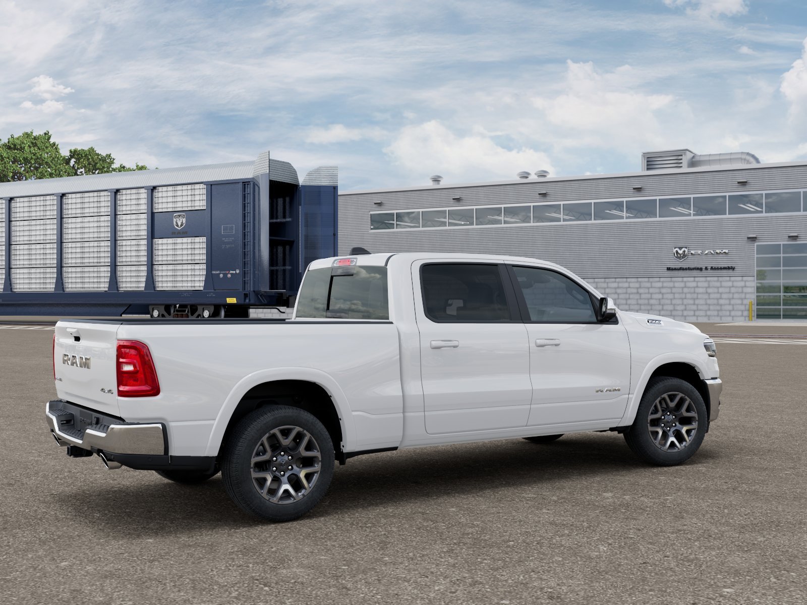 New 2027 Bright White Clear-Coat Exterior Paint RAM LARAMIE image 2