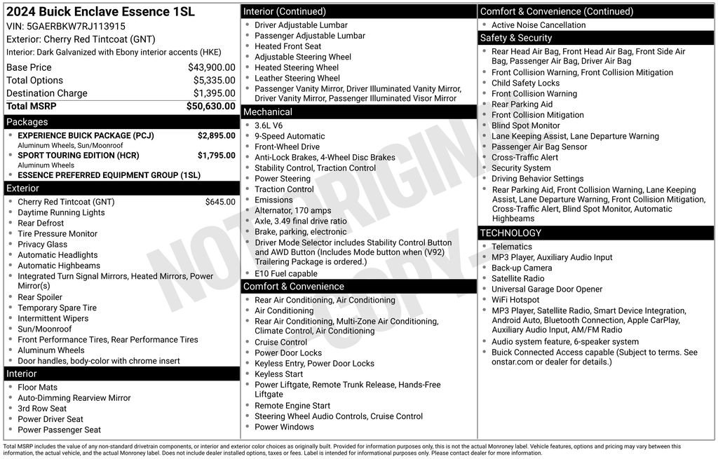 Used 2024 Red Buick Essence image 27