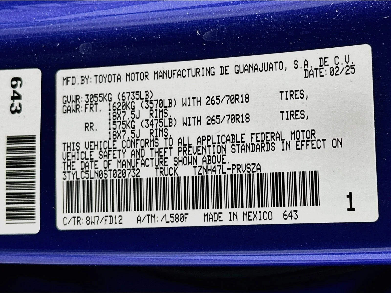 Used 2025 Blue Toyota TRD Off Road image 33