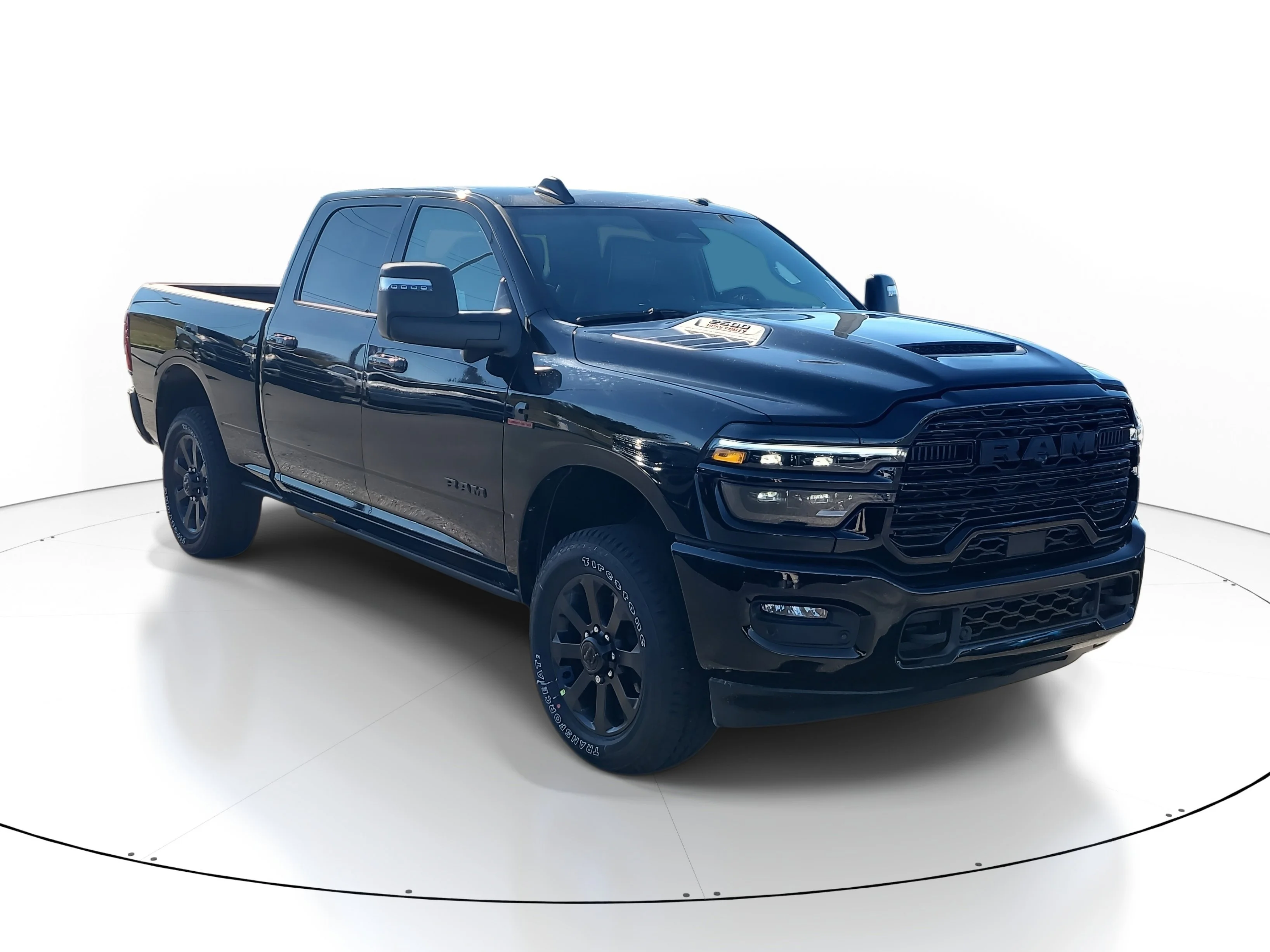 New 2026 Diamond Black Crystal Pearlcoat Ram Laramie image 1