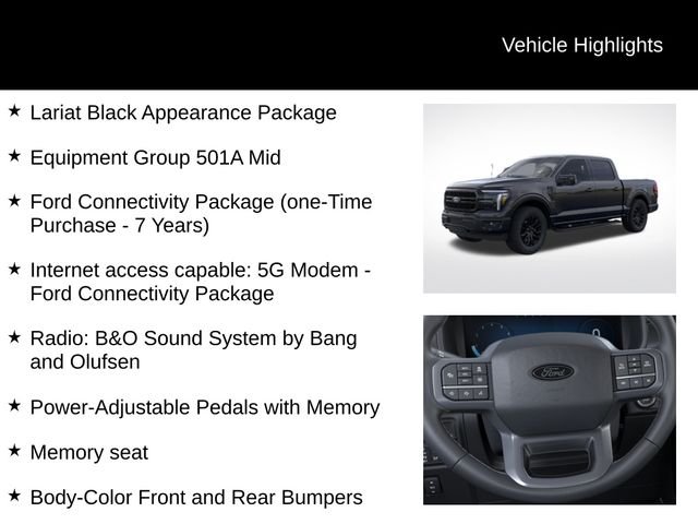 New 2026 Agate Black Metallic Ford Lariat® image 7