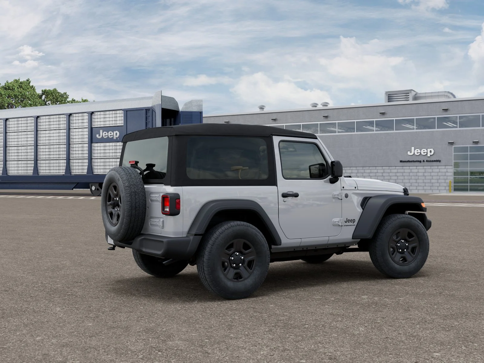 New 2026 Bright White Clear-Coat Exterior Paint Jeep Sport image 2