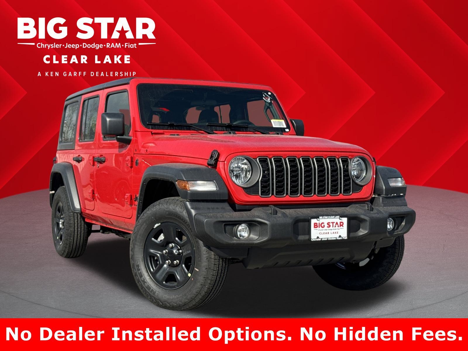 New 2026 Firecracker Red Clear-Coat Exterior Paint Jeep Sport image 1