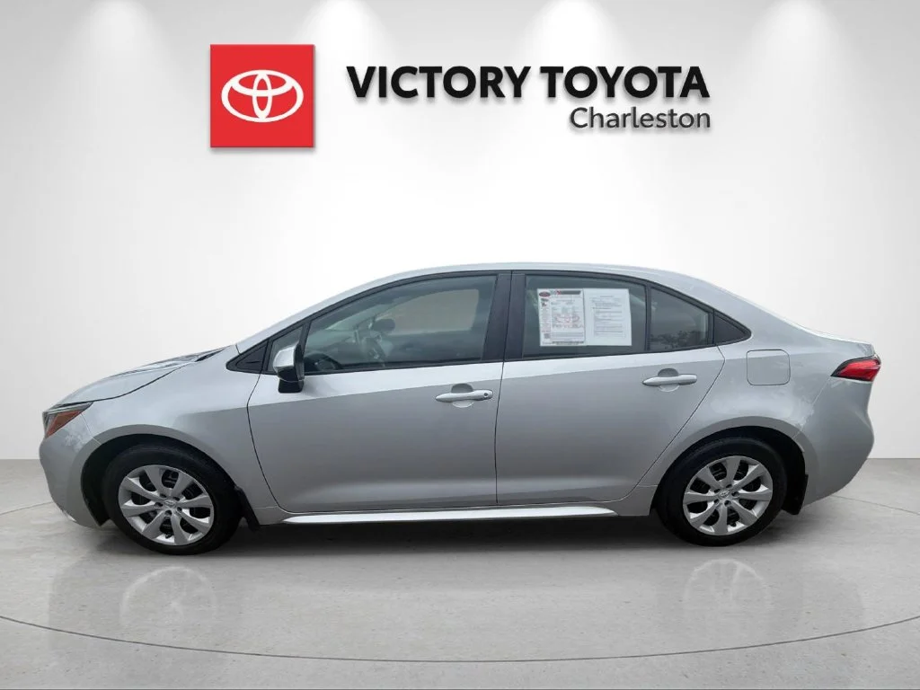 Used 2021 Silver Toyota LE image 2