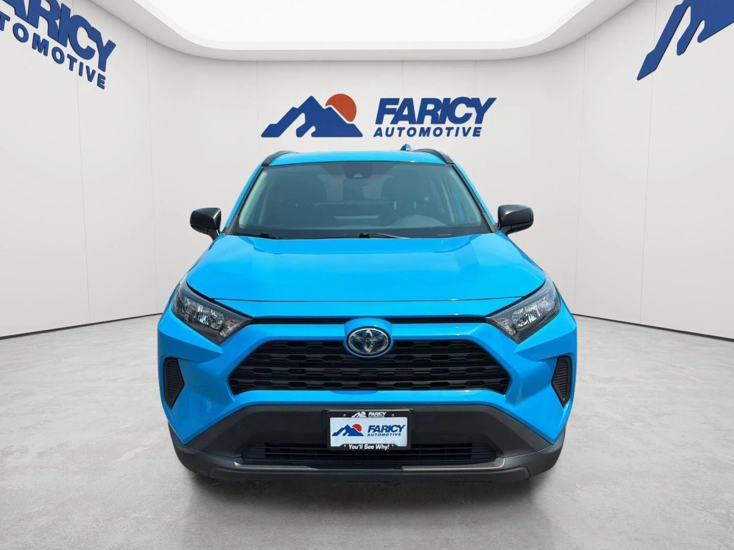 Used 2021 Blue Flame Toyota Hybrid LE image 2