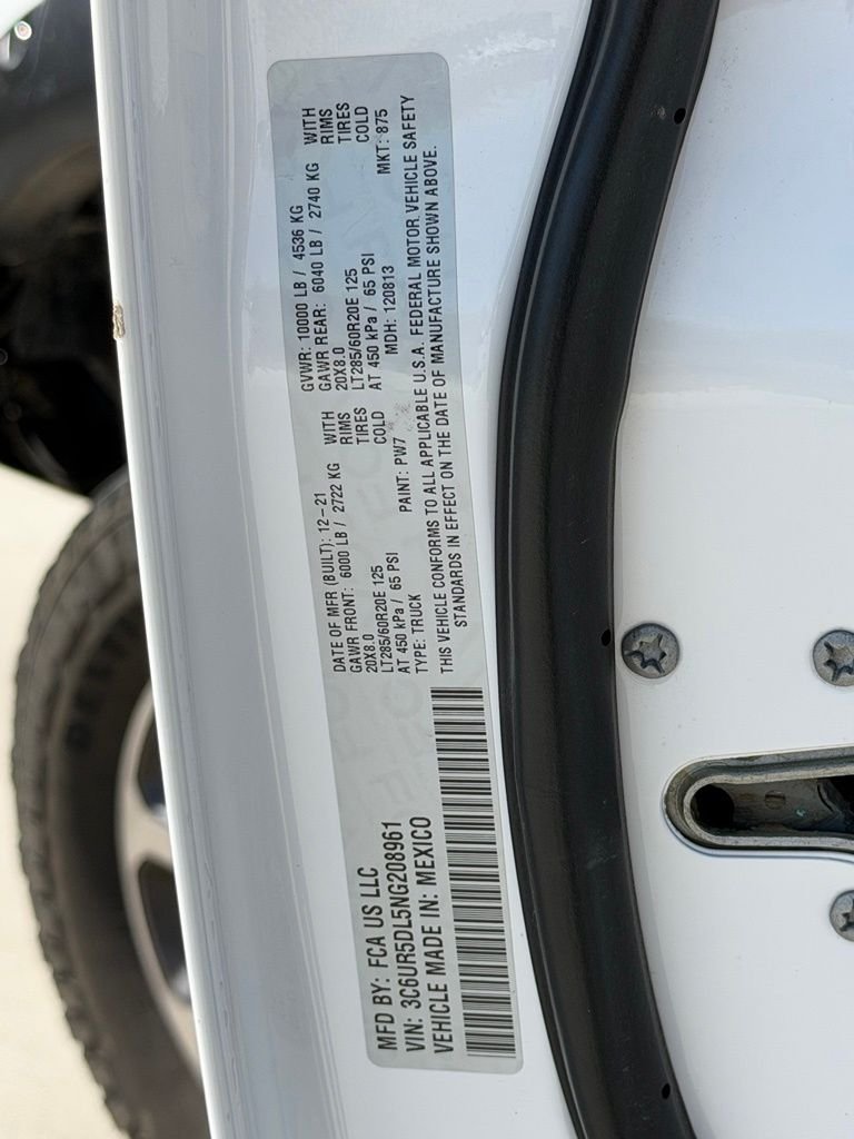 Used 2022 White Ram Big Horn image 26