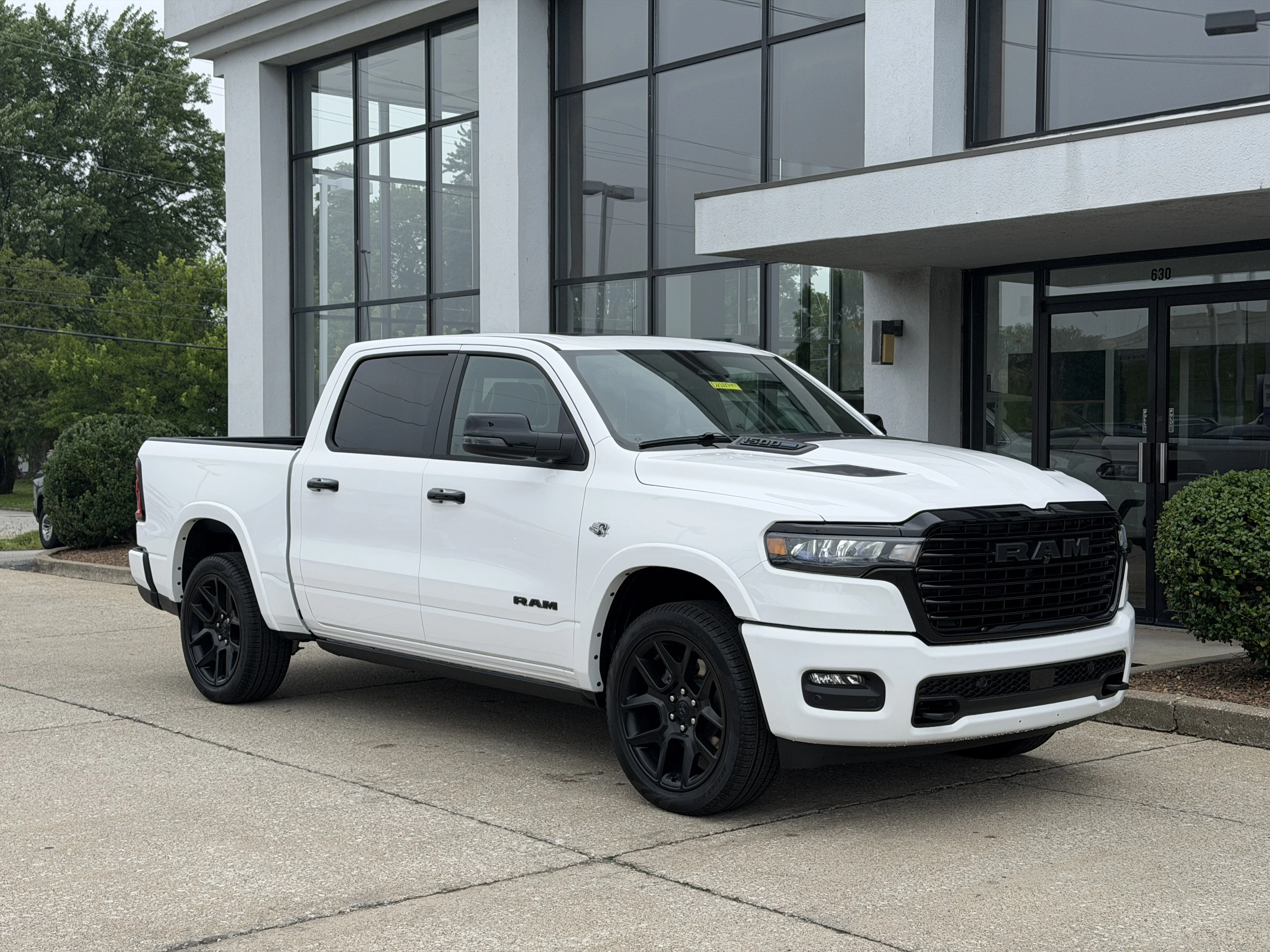 New 2026 Bright White Clear-Coat Exterior Paint RAM Laramie image 2
