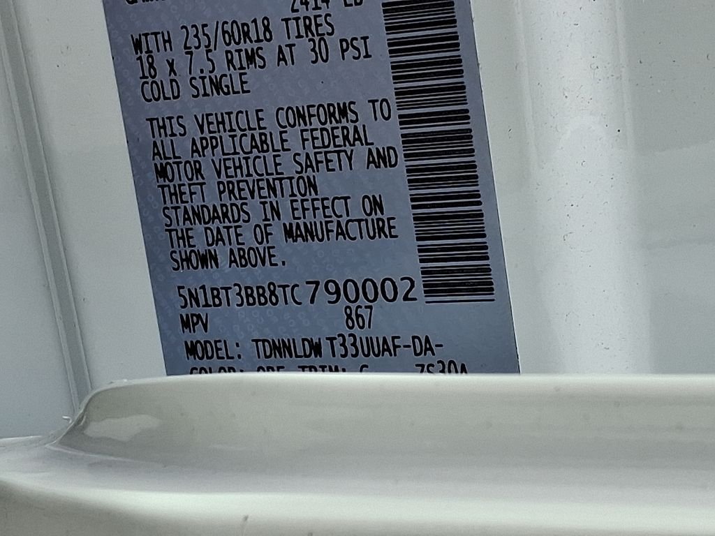New 2026 Everest White Pearl TriCoat Nissan SV image 19