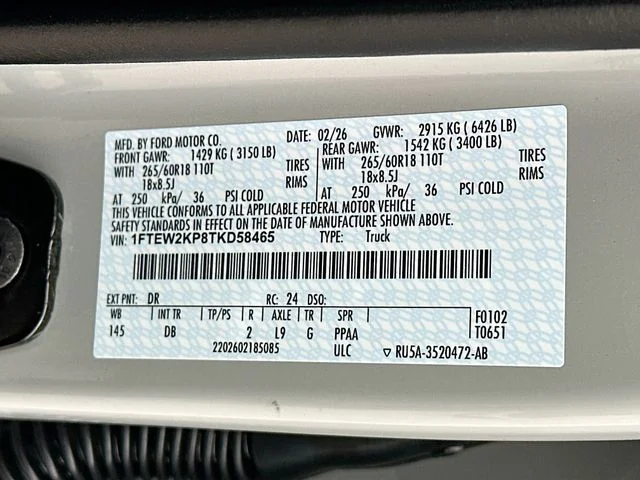 New 2026 Avalanche Ford STX image 20