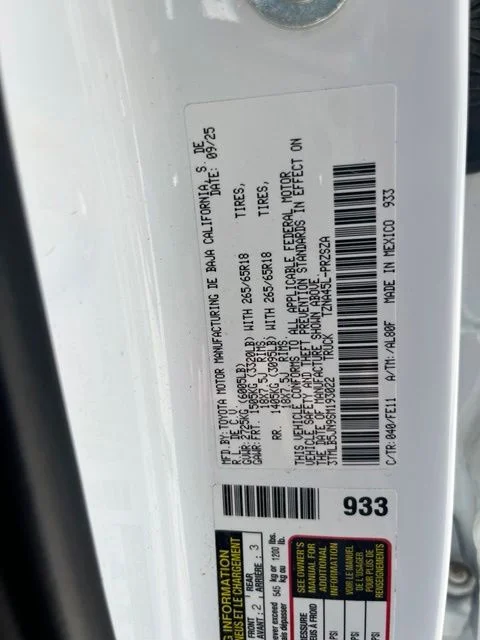 Used 2025 White Toyota TRD Sport image 13
