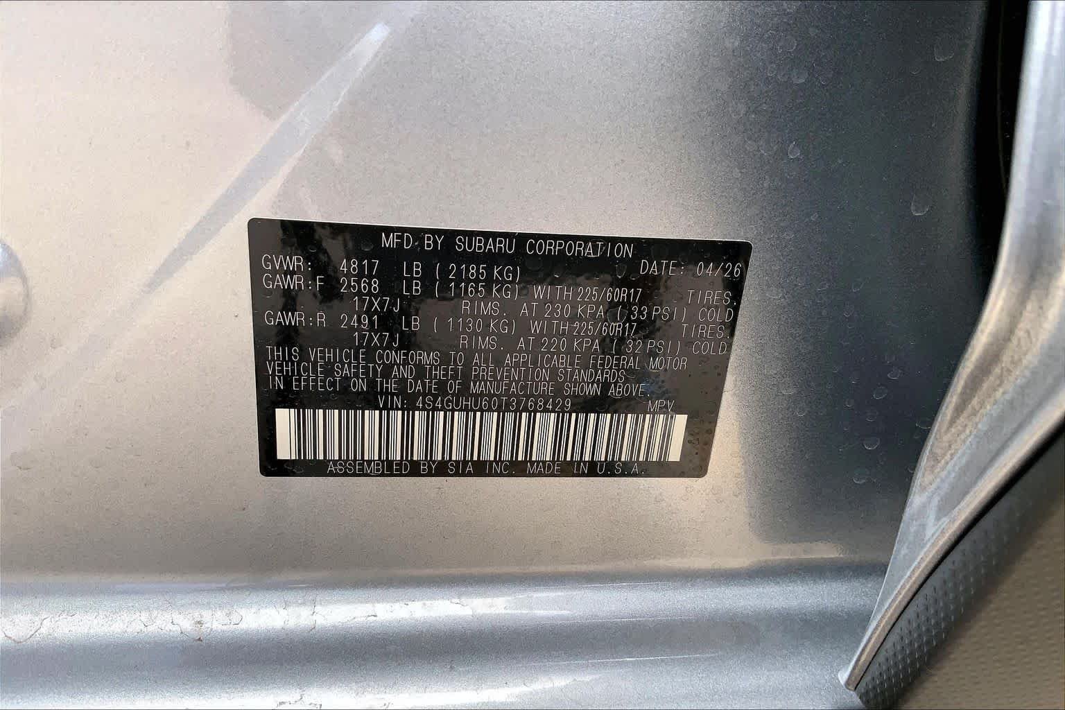 New 2026 ICE SILVER METALLIC Subaru Wilderness image 19