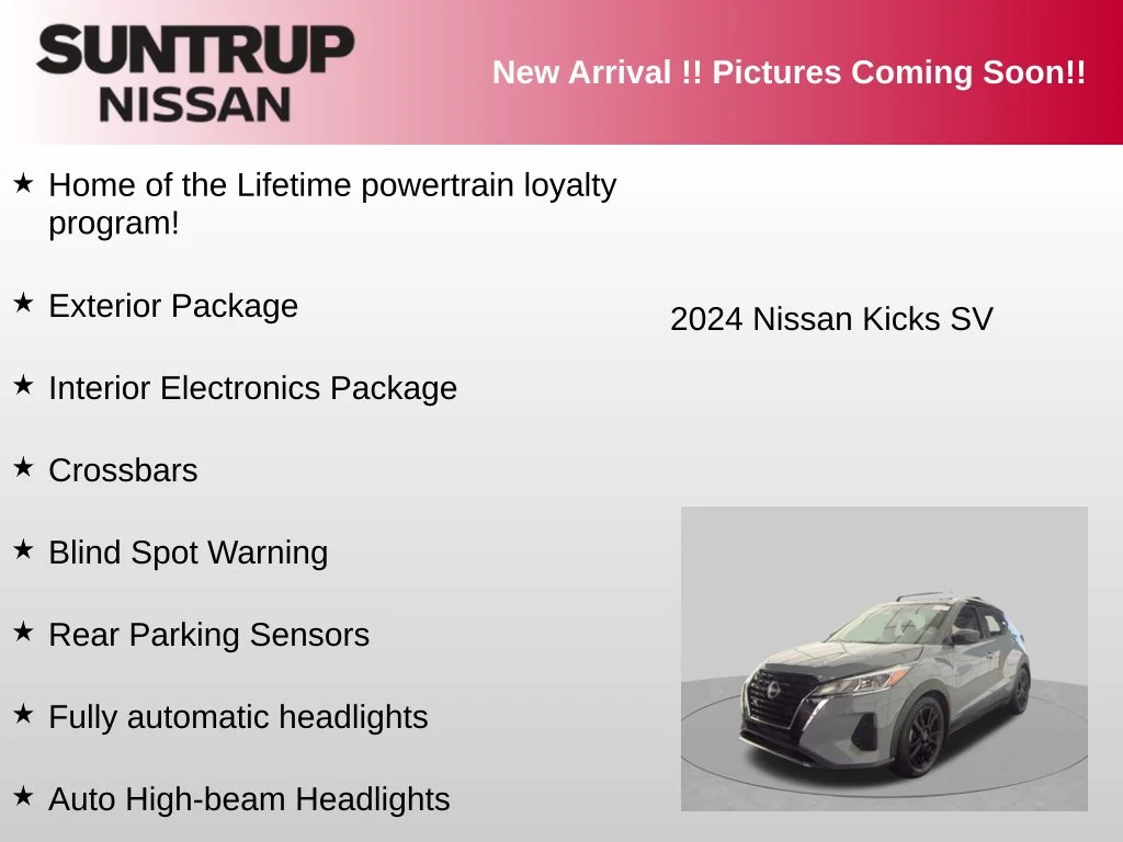 Used 2024 Gray/Super Black Nissan SV image 6