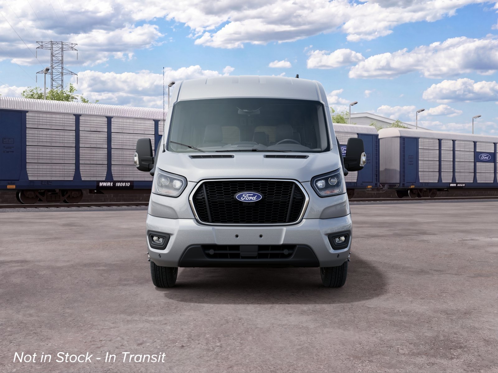 New 2027 Silver Metallic Ford Passenger Van XLT image 3