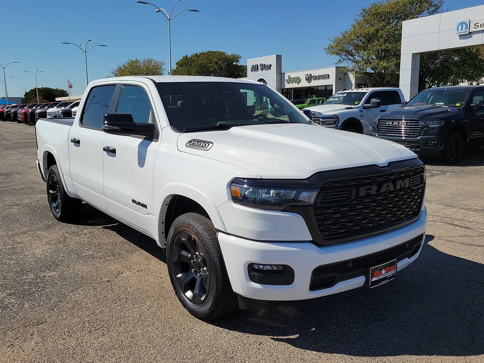 New 2027 Bright White Ram LONE STAR CREW CAB 4X4 5