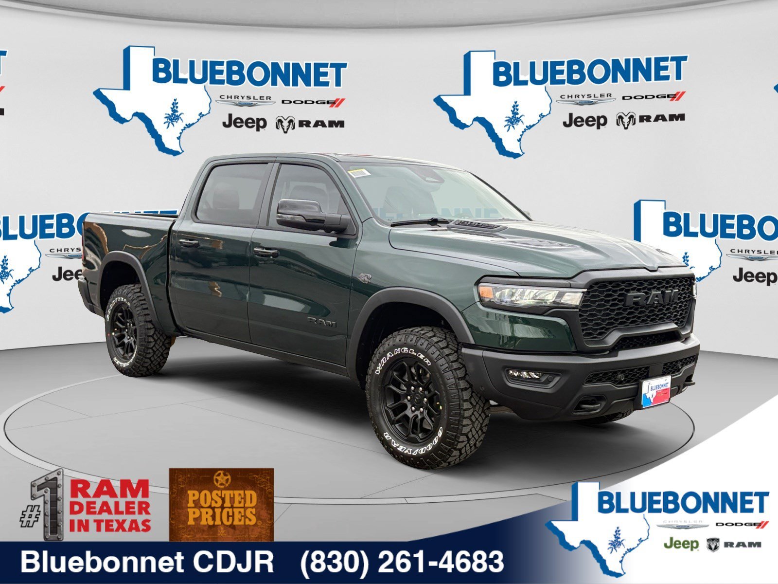 New 2027 Serrano-Green Metallic Exterior Paint RAM Rebel image 3
