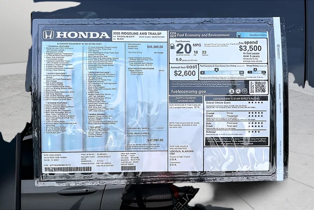 New 2025 Crystal Black Pearl Honda TrailSport image 27