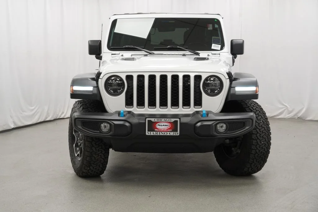 Used 2022 White Jeep Unlimited Rubicon 4xe image 8