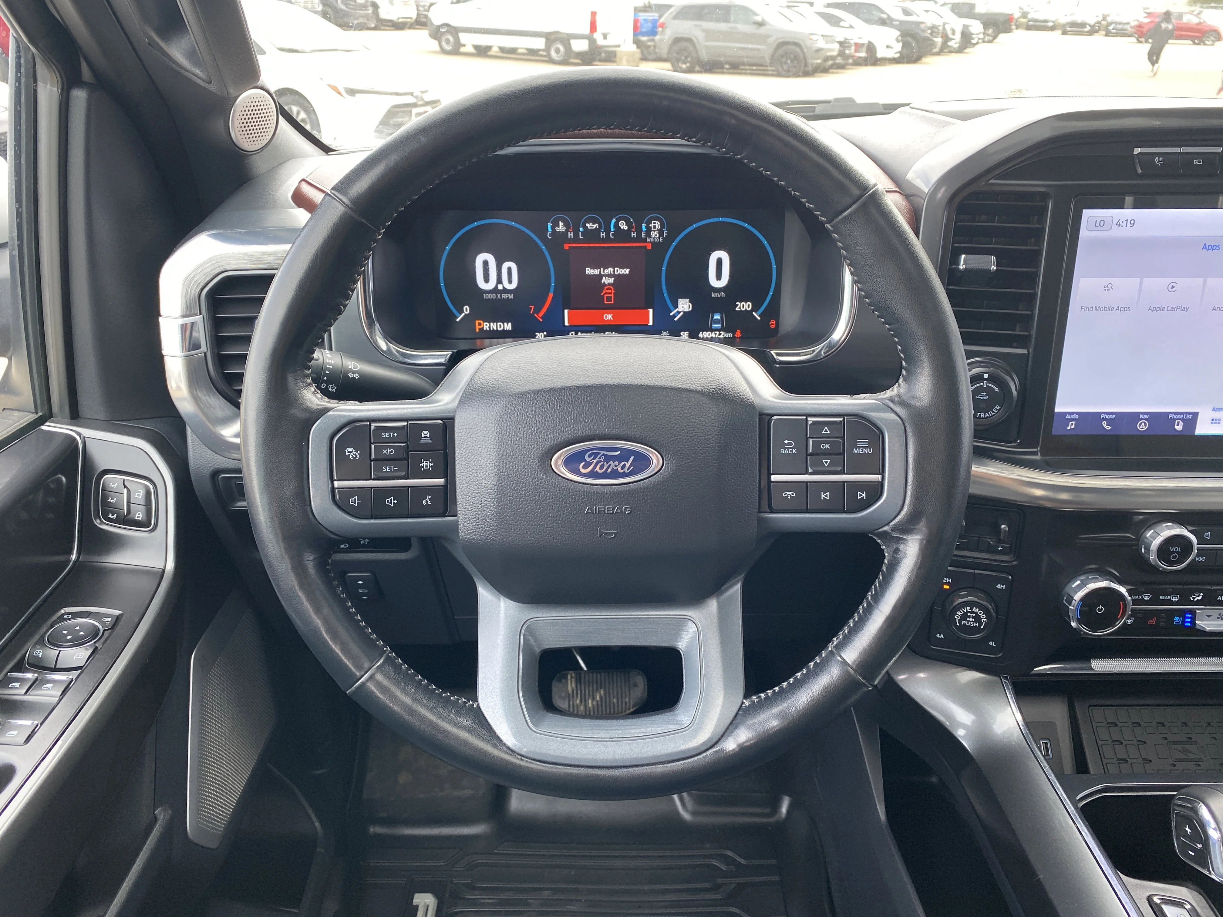 Used 2023 White Ford LARIAT * PANORAMIC SUNROOF * 360 CAMERA * image 11