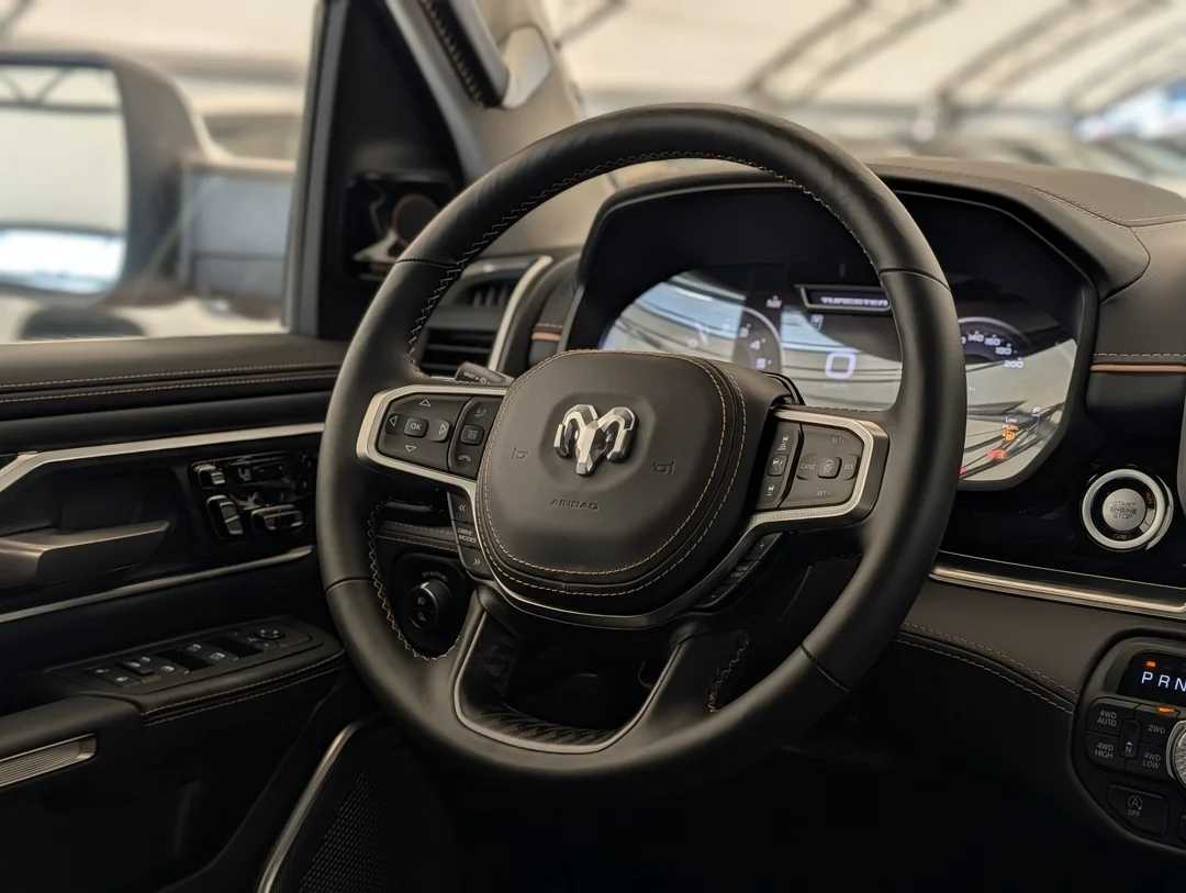 New 2026 White RAM Tungsten - - 3.0L Hurricane HO T-Turbo - Prem Lthr Bucket Seats - E-Locker Axle & More! image 17