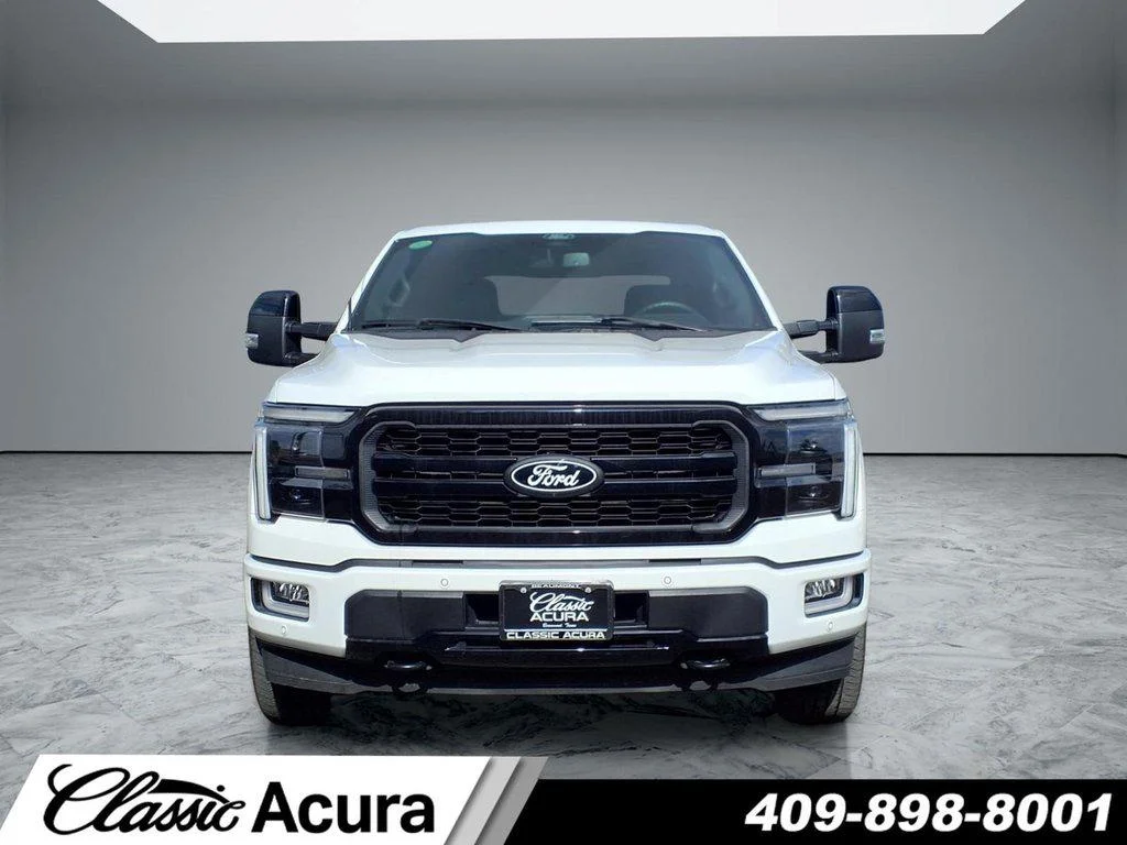 Used 2024 Star White Metallic Tri-Coat Ford LARIAT image 3
